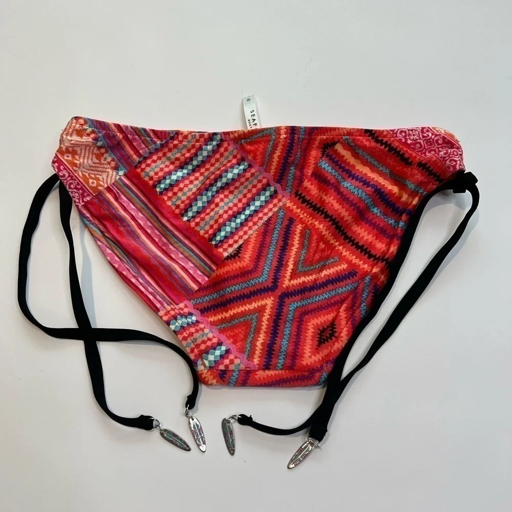 NWOT Seafolly Bottoms Bikini Aztec Multicolored Swim
